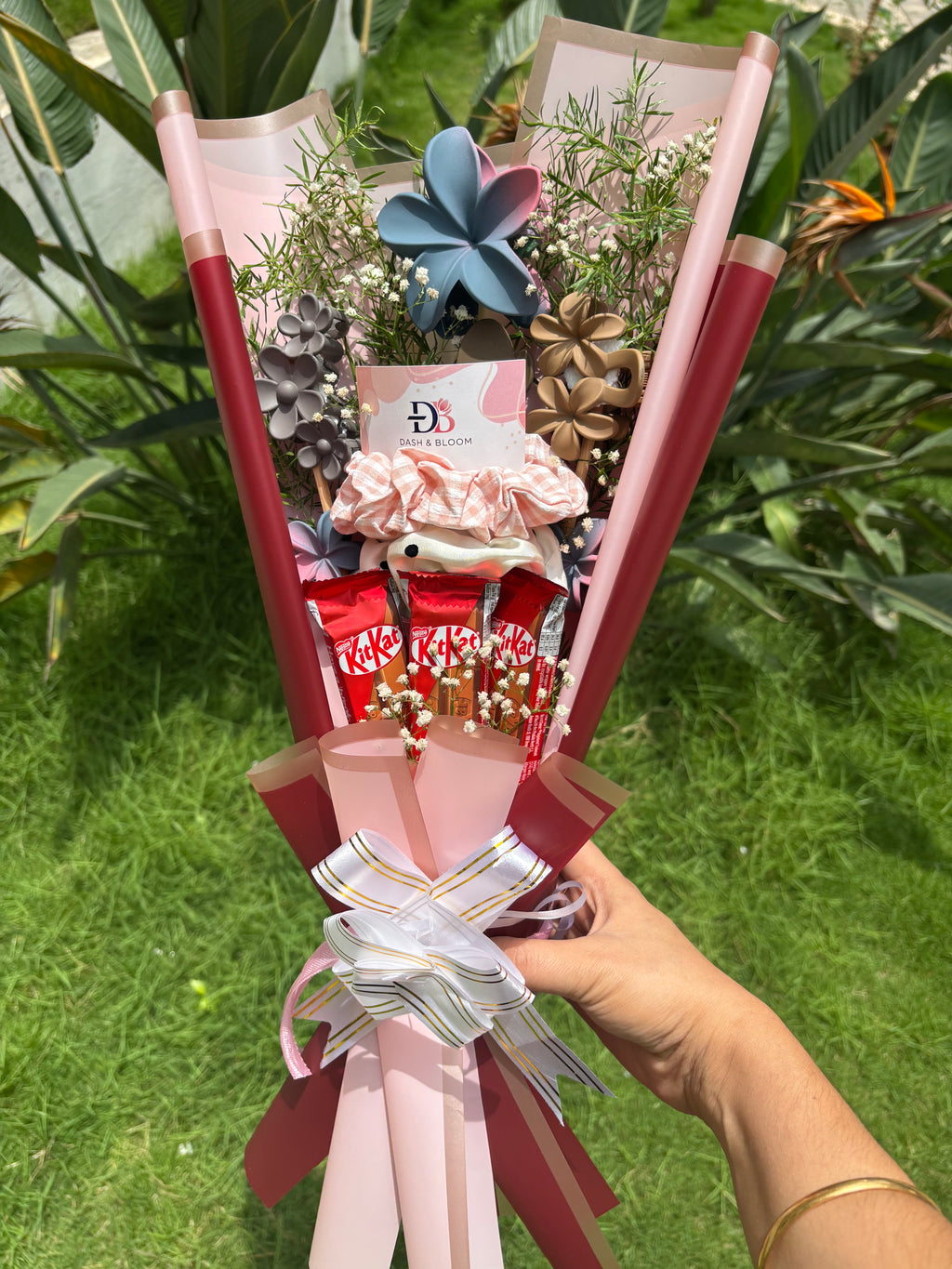 Hair Accessories And Chocolate bouquet