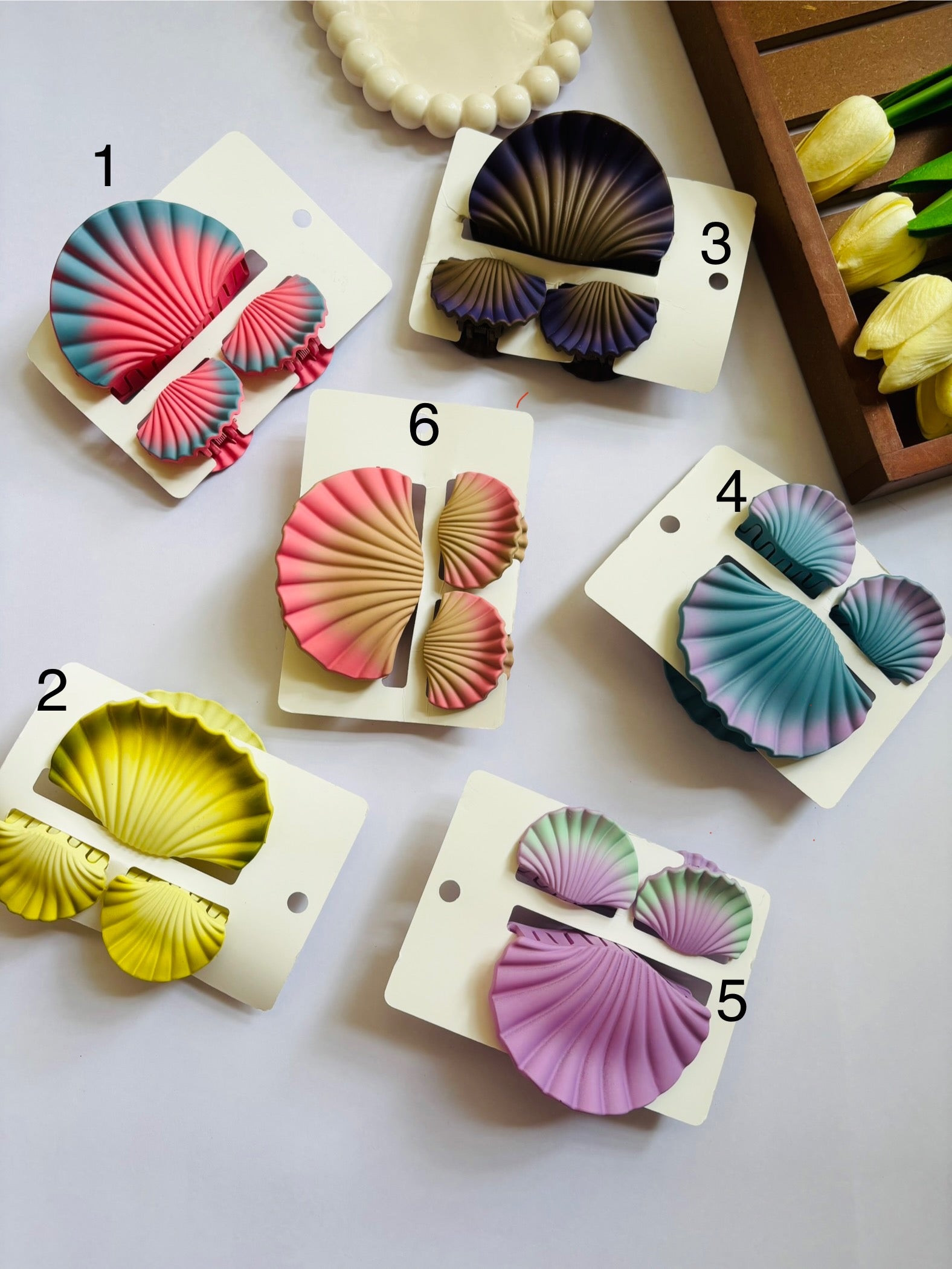 Sea Shell Statement Mate Claw Clip