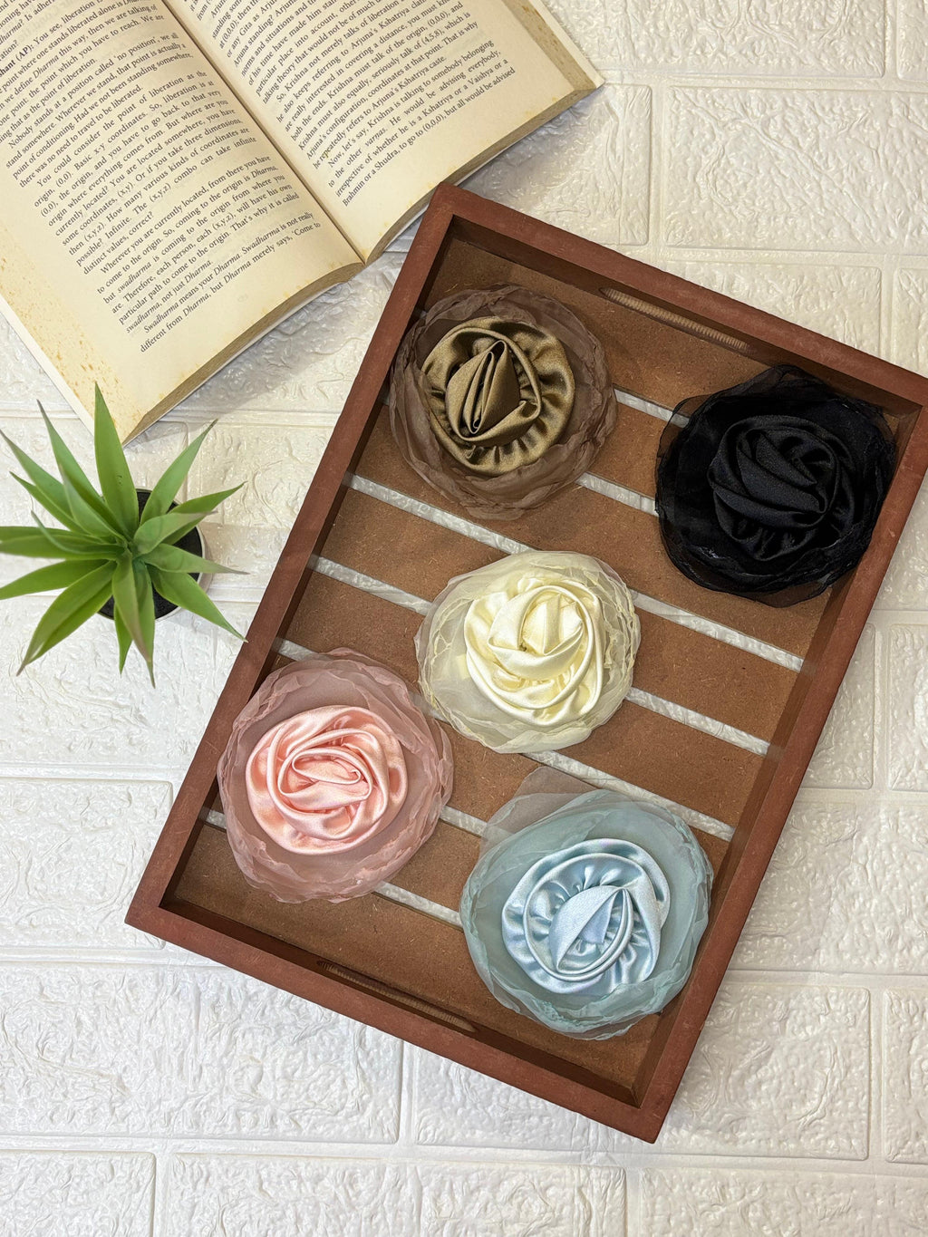 Elegant Rose Hair Bow