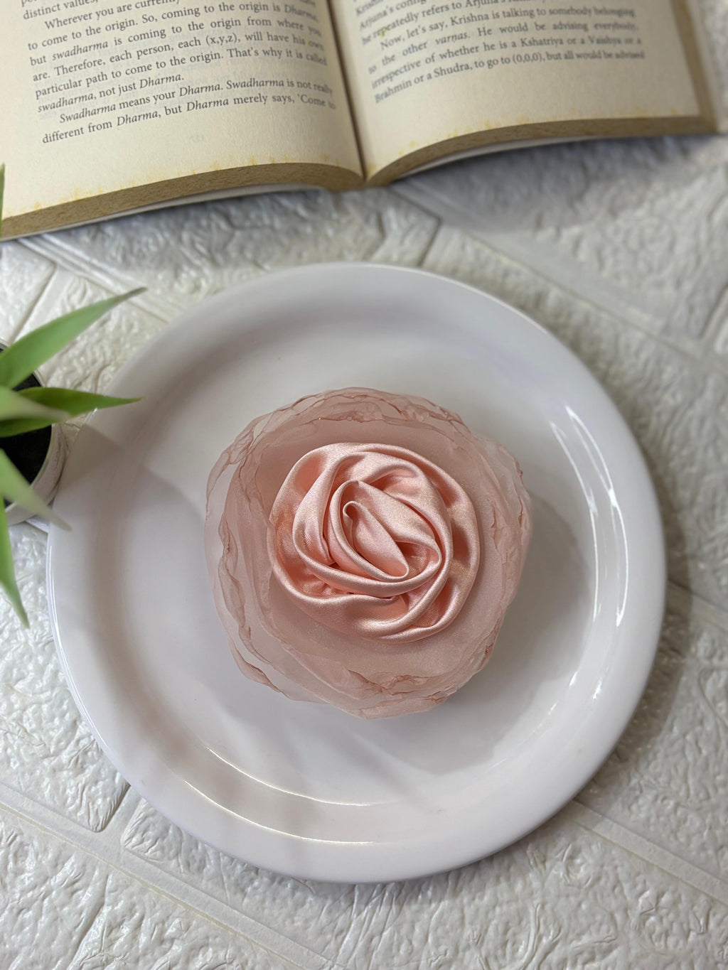 Elegant Rose Hair Bow